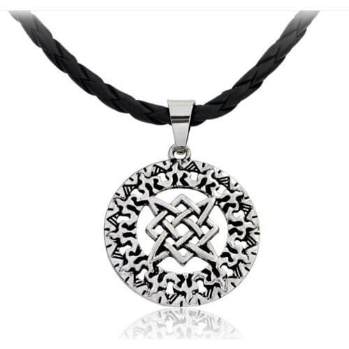 Pagan amulet pendant Men necklace Scandinavian Viking jewelry Odin 's Symbol of Norse Viking Nordic mythology necklace