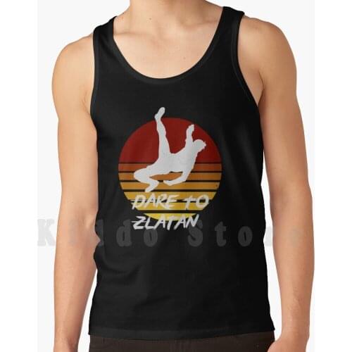 Zlatan Ibrahimovic Tank Tops Vest 100% Cotton Ibrahimovic Zlatan Zlatan Ibrahimovic Rossoneri Calcio Soccer League