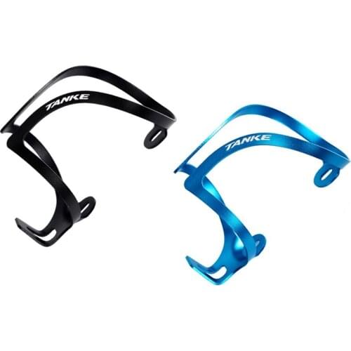 2set TANKE Bike Bottle Cage Ultralight Aluminum Alloy Water Holder Cycling Accessories for MTB Road Bicycle Black & Blue