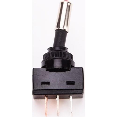 4pcs Mini 20A 12V 3Pin 2 Position Blue LED Light Toggle Switch On/off Practical