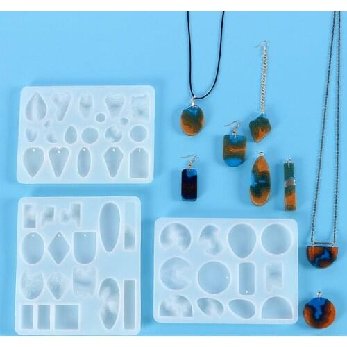DIY Irregular Pendant Silicone Resin Mold Handmade Craft Earrings Necklace Epoxy UV Resin Mould Jewelry Making Tools