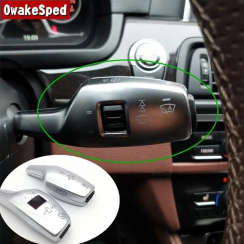 Car Steering Wheel Wiper Lever Cover Trim For BMW F10 F07 F30 F32 F34 F01 F06 F48 X5 F15 X2 X3 F25 F45 Interior Stickers