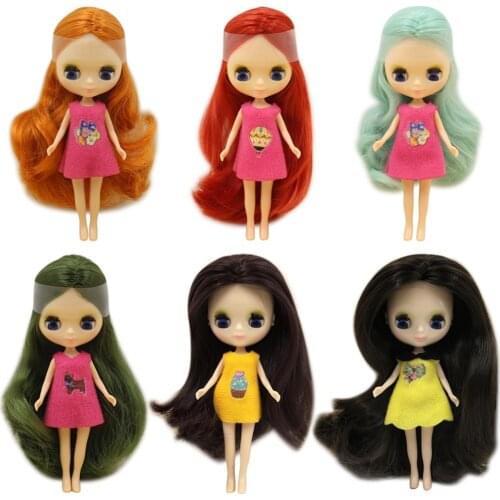 Factory Mini Blyth nude doll 10CM 10 different styles and colors random dress
