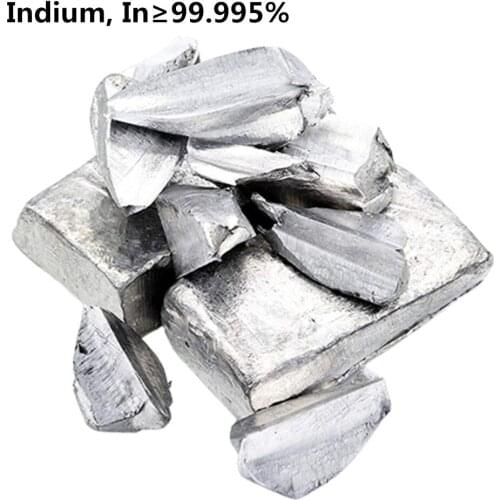 Indium Metal Block 99.995% High Purity In Element Ingot -Hobby Collection Experiment Specimen
