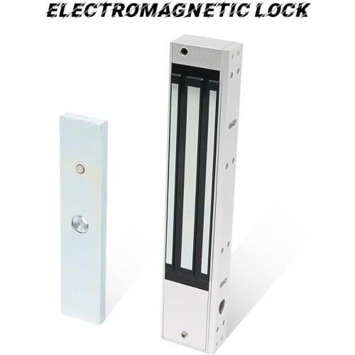 Jeatone 180KG DC 12V Magnetic Electromagnetic Lock Flush Mount for Home Door Gate Access/Access Control System