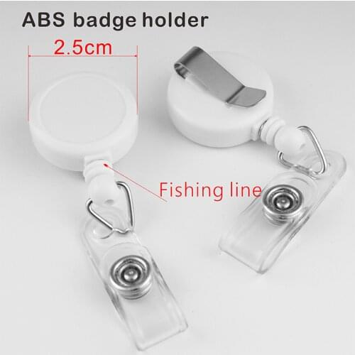 Metal Badge Reel ID holder, ABS retractable badge holder, interchangeable DE639