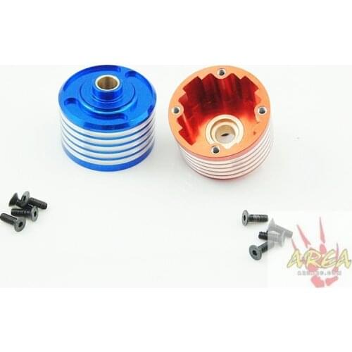 Area rc alloy one piece rear/centre diff case housing transmission box for losi 5ive-T