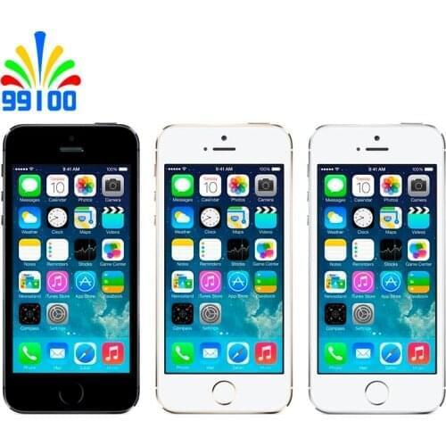 Used Apple Iphone 5S Unlocked Cell Phone 4.0" screen 1GB RAM 16GB/32GB/64GB ROM Touch ID Fingerprint