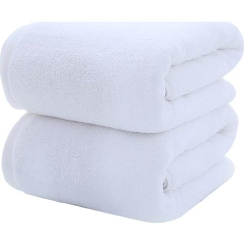 Luxury Bath Sheet Towels Extra Large Highly Absorbent Hotel Spa Collection 70X140cm 2 Pack (White)