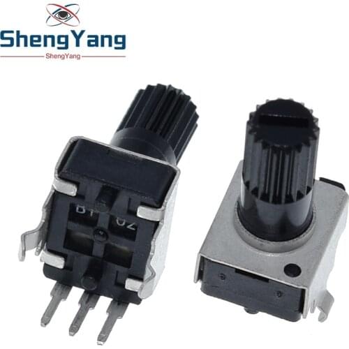 ShengYang 10pcs Rv09 Vertical 12.5mm Shaft 1k 2k 5k 10k 20k 50k 100k 0932 Adjustable Resistor 9 Type 3pin Seal Potentiometer