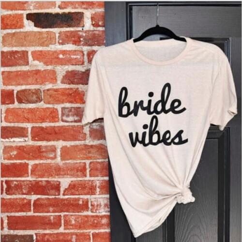 Skuggnas Bride vibes Women Tee Sexy Casual t-shirt Female t shirts grunge goth 90s fashion Outfits tops aesthetic clothes