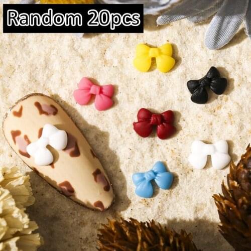 Nail Decoration Bowknot 3D Nail Art Butterfly Bear Nail Art Decoration Pearl DIY Design Floral Decorations Manicure Set for N