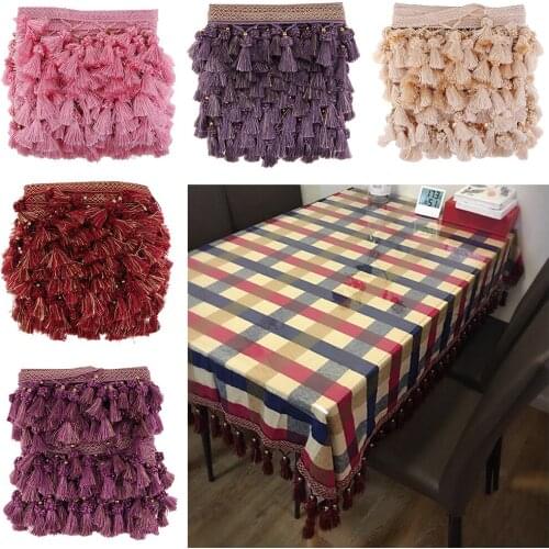 12M European Tassel Edging Fringe Trim Embellishments for Clothing Curtain