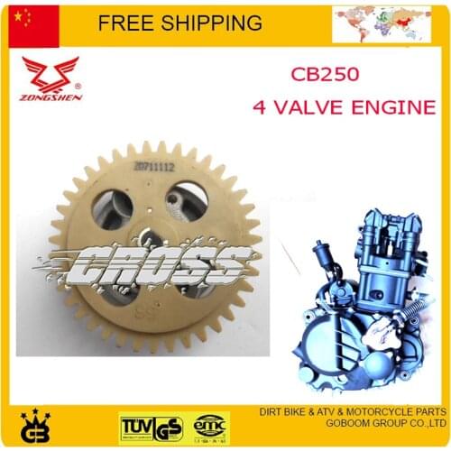 ZONGSHEN CB250 250CC 4 Four Valve Water Cooled Engine oil pump gear plastic pump impeller dirt pit bike atv quad FREE SHIPPING