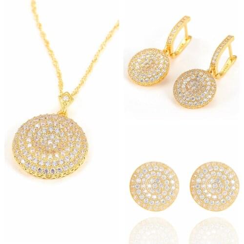 1PC Sale AAA CZ Jewelry Sets Engagement Necklaces Earrings for Women Bridal Wedding Jewelry Hight Quality Luxury Gift