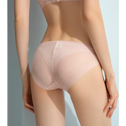 3 PACK Womens 100% real silk front and crotch with full mesh sexy low rise panties briefs Underwear Lingerie S M L 1029