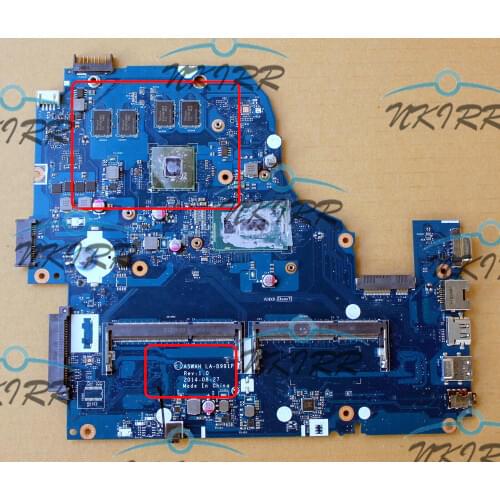 A5WAH LA-B991P NBMNS11003 NBMLC11007 I3-5005U CPU 840M 2GB Motherboard for Acer ASPIRE E1-572 E1-572G E5-571G V3-572G V3-532G