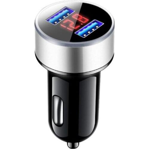 Car Charger Quick Charge Dual USB Adapter For Lada Granta Kalina Priora Hyundai Solaris Tucson 2016 I30 IX35 I20 Accent Santa