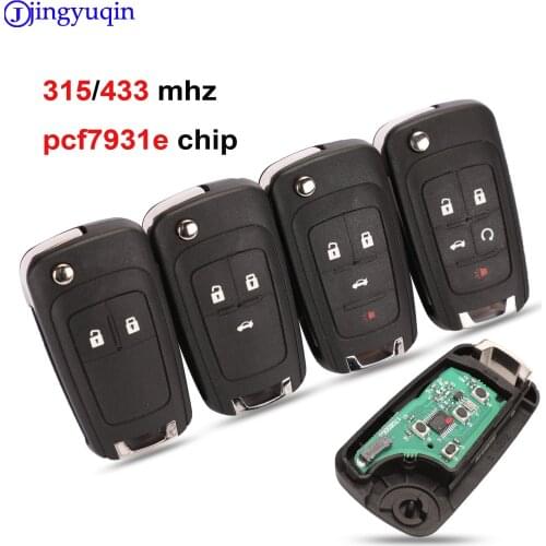 Jingyuqin Car Remote Key For OPEL VAUXHALL Insignia Astra For Vauxhall Opel Zafira Astra 2/3/4 Buttons 433/315MHz Control