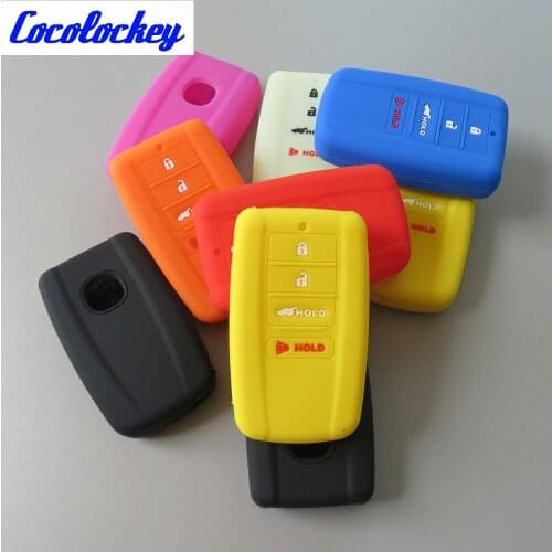 Cocolockey Silicone Car Key Cover Bag Holder for ACURA ILX TLX RLX RDX MDX TSX remote keyless 4 buttons