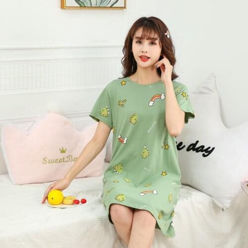 Girls Nightgowns Kids Nightdress Baby Sleepwear Summer Night Dress Teenage Clothes Cartoon Cute Sleepskirt Pajamas 4 6 8 10 12Y