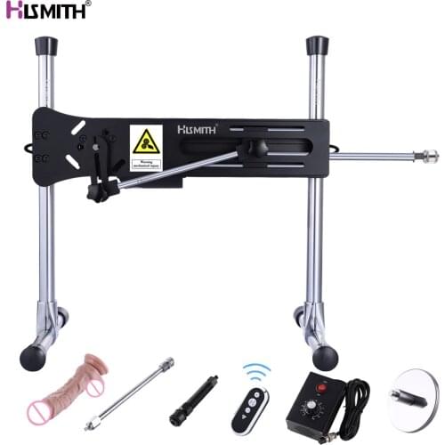 HISMITH Upgrade KlicLok Sex Machine Remote Control Super Silent Ultra Stability Solid Steel Turbo Gear Power 120W sex product