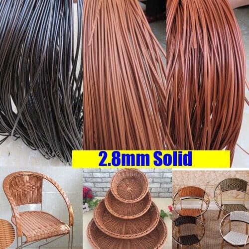 500g Round PE Synthetic Rattan Material Weaving Hanging Basket DIY Handmade Craft Plastic Cane Chair Table Sofa Repair