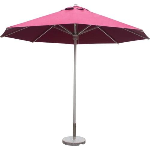 Hot New Products Custom Big Square Size Outdoor Restaurant Patio Furniture Aluminum Iron Stand Rain Sun Garden Beach umbrella