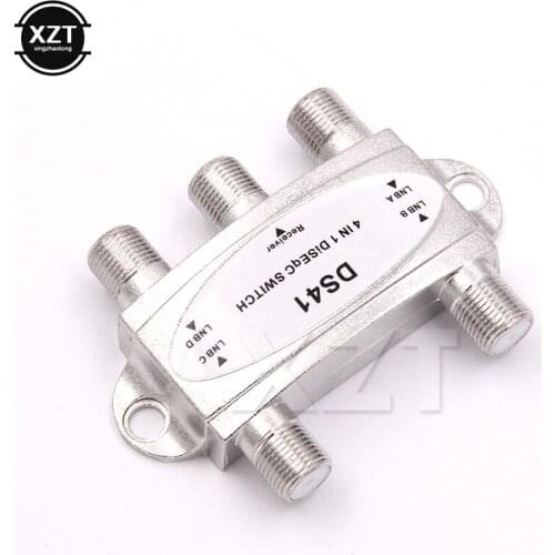 Mini TV DiSEqC Switch 4x1 DiSEqC Switch satellite Signal antenna flat LNB Model DS41 Switch for TV Receiver HOT SALE NEWEST