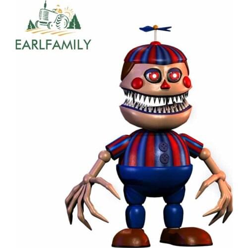 EARLFAMILY 13cm x 9.9cm for Nightmare Balloon Boy Waterproof Decal Decal Vinyl Car Stickers Suitable for All Types of Vehicles