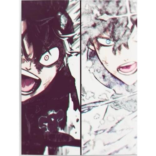 Prints Canvas Wall Art Painting Yuno Asta Posters Black White Modular Pictures Modern Anime Home Decoration Living Room Frame