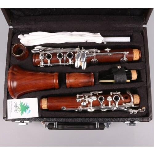 New Professional Clarinet Rosewood Wood Body Nickel Plated Key B-flat 17 key Bb