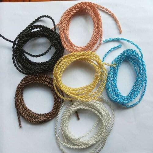 Promotion 4 share twist upgrade line single crystal copper silver plated wire 10meters