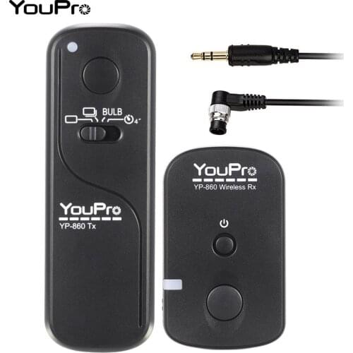 YouPro YP-860 DC2 2.4G Wireless Remote Control Shutter Release Transmitter Receiver 16 Channels for Nikon DSLR Camera