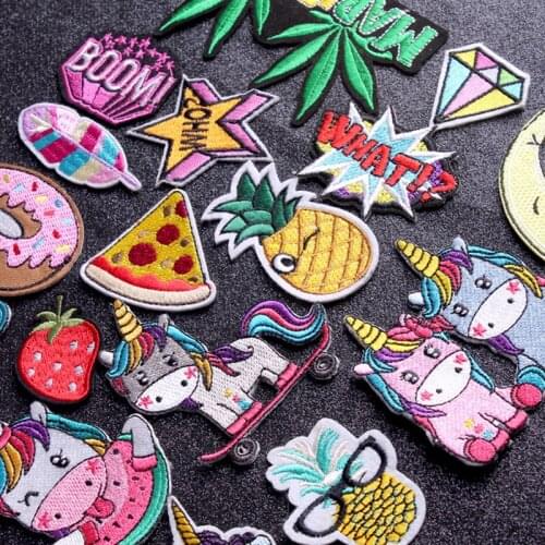 Cute Unicorn Patch Ecusson Thermocollants Embroidered Patches For Clothing Diy Badge Patch Iron On Patches On Clothes Applique