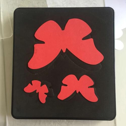 Scrapbooking die butterfly wooden steel for paper and quilting crafts 15.8mm thick 5.5x6inch