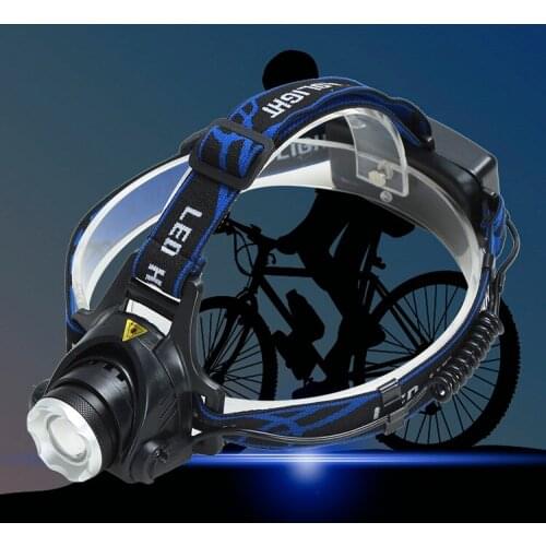 LED Headlamp Fishing Headlight T6/L2 3 Modes Zoomable Waterproof Super bright camping light Powered by 2x18650 batteries