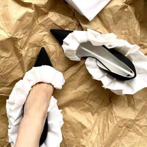 Wedding white Riband ladies high heels pointed head court retro lolita princess Vintage Sweet Lolita Shoes Sexy Girl Tea Party