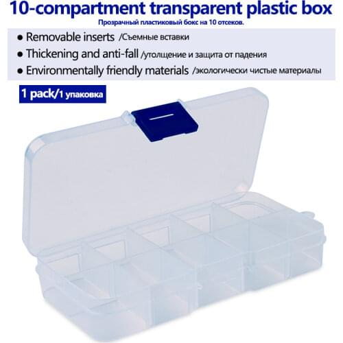 1 Piece Fishing Tools Box Fishing Accessories Coat Grid Adjustable Fishing Tackle Box High Quality Plastic Fishing Tools Tackle