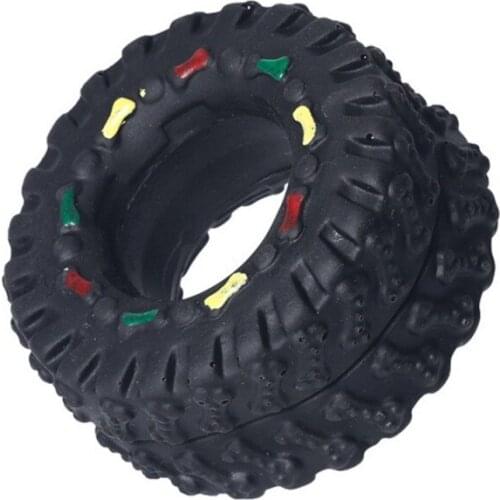 1PCS Pet Tire Toys for Small Dogs Rubber Resistance To Bite Dog Toy Teeth Cleaning Chew Training Toys Puppy Dogs Pet Supplies