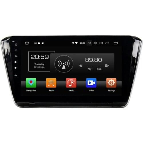 10.1" Android 8.0 Car DVD Radio GPS Navigation for Skoda Superb 2015 2016 4GB RAM Bluetooth 3G/4G WIFI USB 32GB ROM
