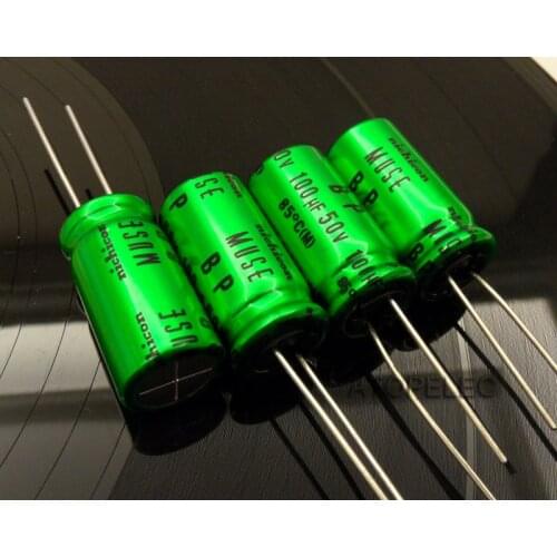 10pcs NEW Nichicon MUSE BP ES 100uF/50V (Bi)Non Polar Nonpolar Bipolar HiFi Audio Capacitor