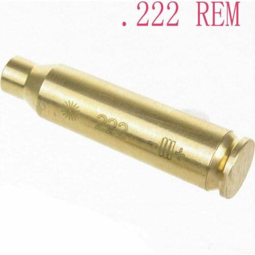 222REM Red Dot Laser Bore Sight Brass Calibrator Brass Cartridge Boresighter