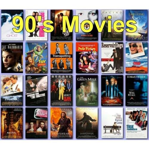 42style Choose Classic Movie 1990s 90s PICTURE Art Film Print Silk Poster for Your Home Wall Decor 24x36inch