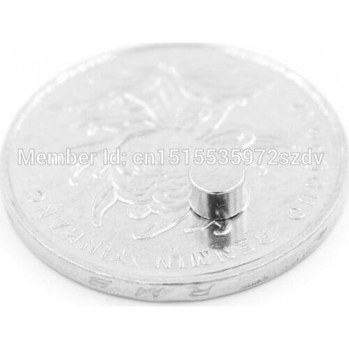 500pcs Strong Round Dia 4mm x 3mm N35 Rare Earth Neodymium Magnet Art Craft Fridge 4x3mm