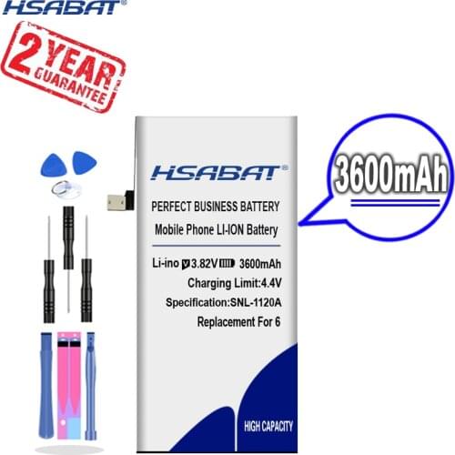 HSABAT Battery for iphone 7 (4100mAh) for iphone 5S 6 6S 8 Replacement Batteries Internal Phone Bateria + Free Tools