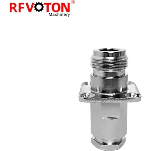 Free shipping 5Pieces RF Connector N female clamp 4holes flange for RG213 7D-FB RG214 LMR400 RG8 H1000 Cable