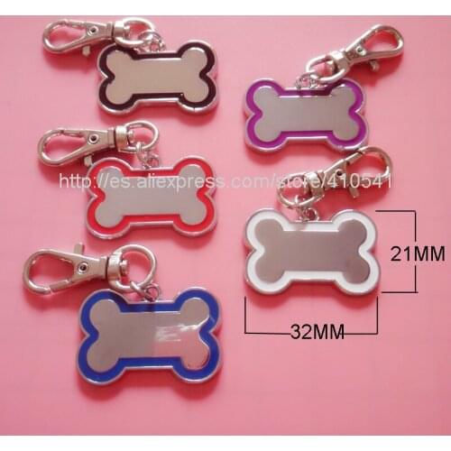 Free Shipping 600PCS/LOT Pet Products Dog Bone Shaped Pet Tags DIY Charms Pendant Zinc Alloy Dog Name Tags