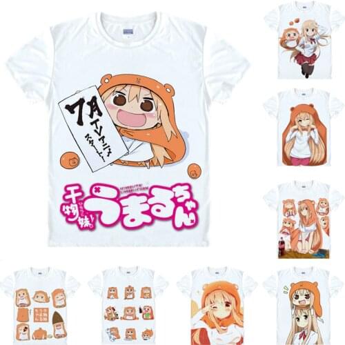 Coolprint Anime Shirt Himouto! Umaru-chan T-Shirts Short Sleeve Umaru Doma Nana Ebina Kirie Motoba Cosplay Motivs Hentai Shirts