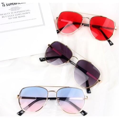Children Pilot Sunglasses Kids Sunglasses Boys Retro Aviation glasses For Boys And Girls Eyeglasses Oculos simple Eyewear UV400